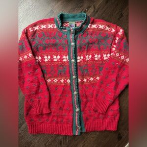 Traverse Wool Co Christmas cardigan